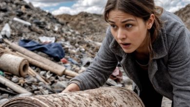 Photo of She was sure she’d stumbled upon a rug… until muffled cries and restless rustling emerged from it
