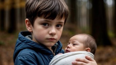 Photo of “Auntie, could you please take care of my little brother? He’s just five months old, terribly skinny from hunger, and desperately needs to be fed.”