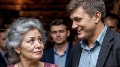 Photo of “Your mother is just a simple kolkhoz woman, but my wife is a lady from high society!” — the husband sneered, casting a contemptuous glance at his mother-in-law standing nearby at the celebration.