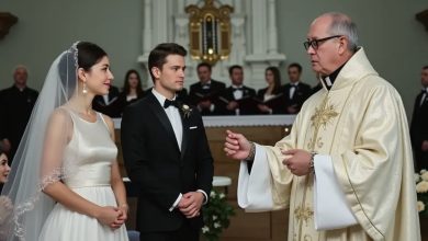 Photo of The Priest Stops the Wedding After Noticing Something Strange About the Bride—Then Comes the Unbelievable…