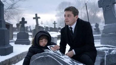 Photo of The millionaire came to his wife’s grave — but instead, he froze!