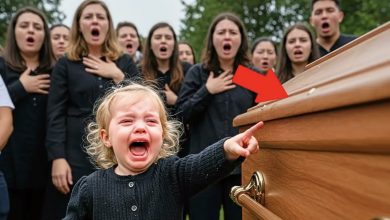 Photo of A Two-Year-Old Keeps Pointing at His Dad’s Coffin—What Unfolds Afterwards Will Amaze You…