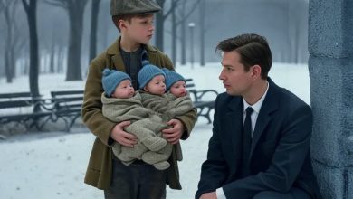 Photo of Affluent Entrepreneur Pulls Over in a Snowstorm—The Tattered Boy’s Burden Left Him Stunned…