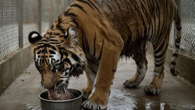 Photo of Rescued Tiger Finds Healing and a True Friend