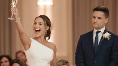 Photo of At my sister’s wedding, she tossed off a remark—“a single mom doing it all on her own.” The guests tittered… until the groom stood up and silenced every last laugh!
