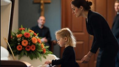 Photo of After my mom and brother died so suddenly, we met for the service. My 4-year-old—who often blurts out unexpected things—leaned in and whispered, “The man in the blue tie told me to give this to you.”