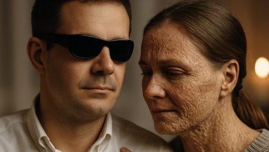 Photo of I Chose to Marry a Blind Man, Thinking My Scars Were Hidden — But On Our Wedding Night, His Whisper Left Me Frozen
