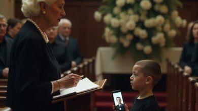 Photo of At my husband’s memorial his mother tried to shame me until my son spoke the truth
