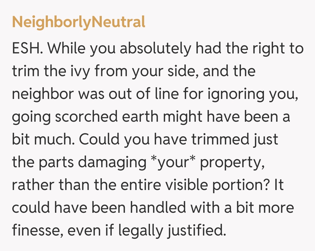 Comentariu de la NeighborlyNeutral