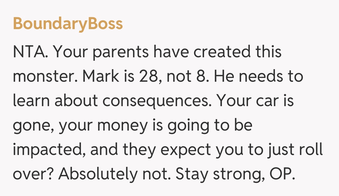 Comentariu de la BoundaryBoss