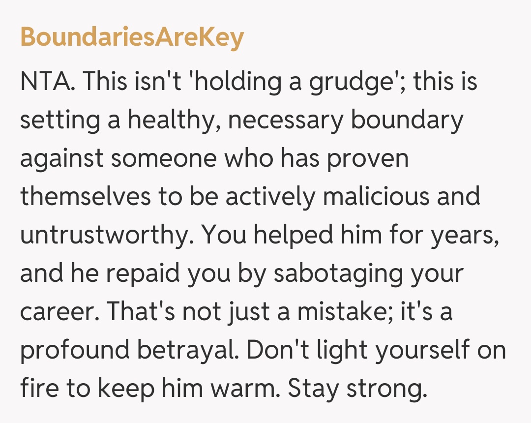 Comentariu de la BoundariesAreKey