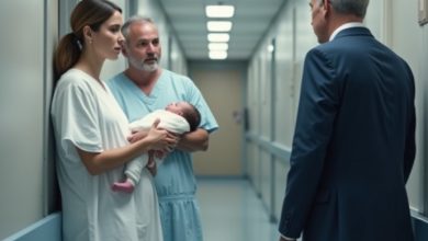 Photo of “I Had Just Given Birth When My Ex Walked Into the Hospital—Then Froze at the Sight of My Husband. Minutes Later, His Message Changed Everything”