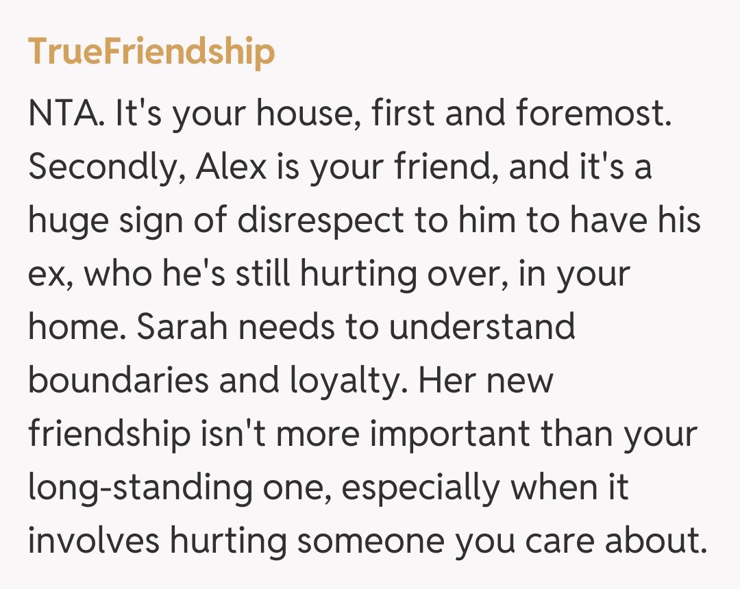 Comentariu de la TrueFriendship