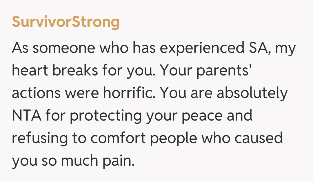 Comentariu de la SurvivorStrong