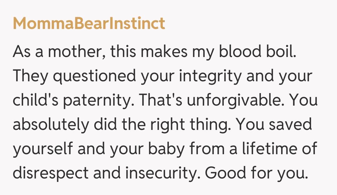 Comentariu de la MommaBearInstinct