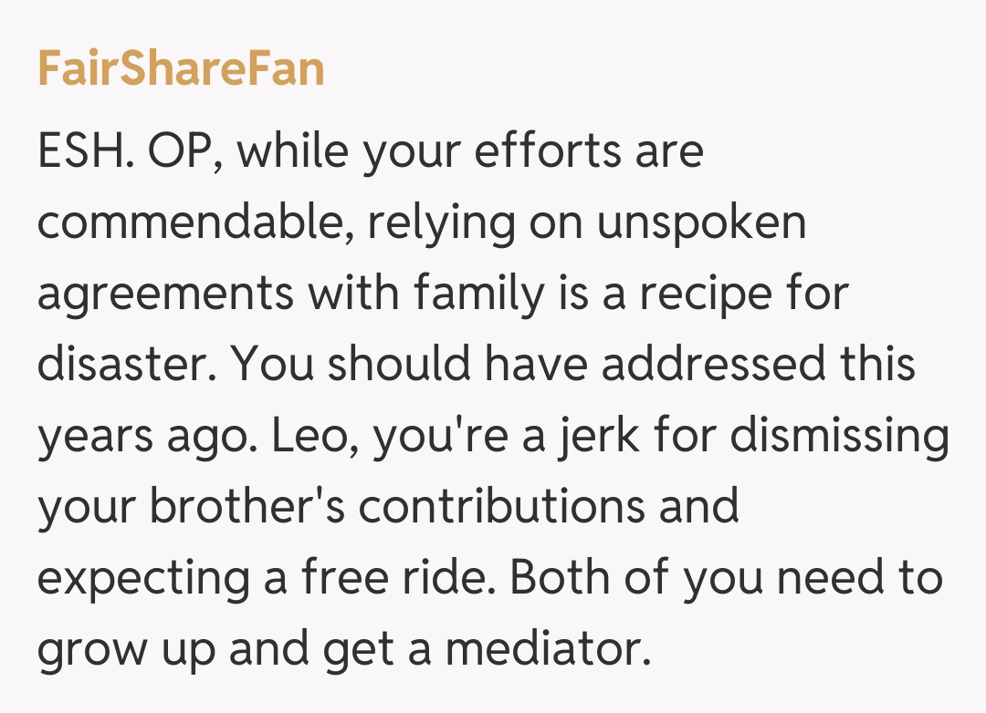 Comentariu de la FairShareFan