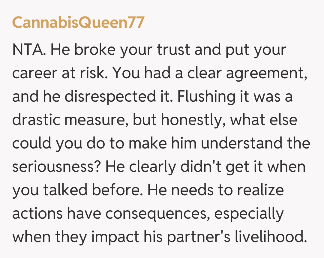 Comentariu de la CannabisQueen77
