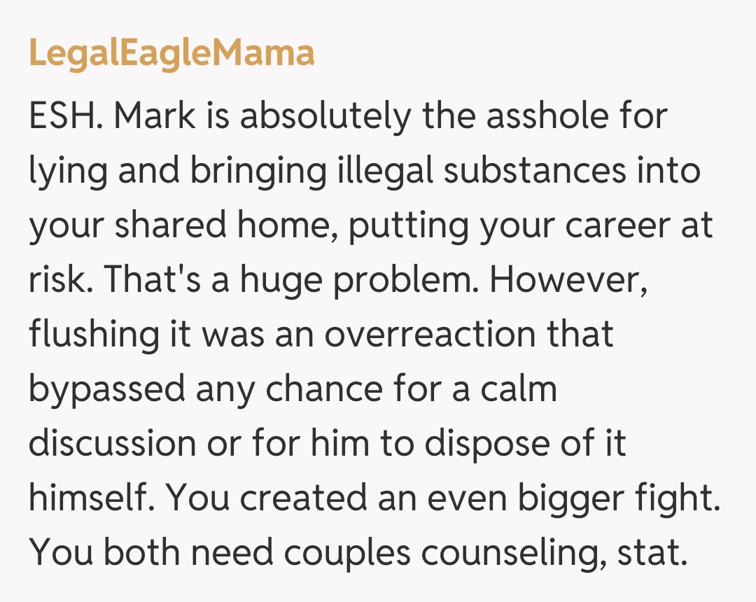 Comentariu de la LegalEagleMama