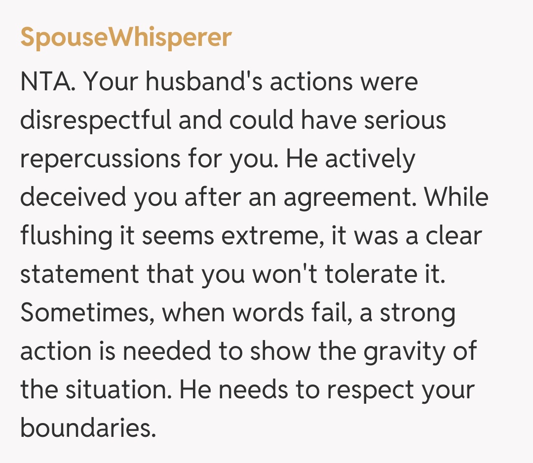 Comentariu de la SpouseWhisperer