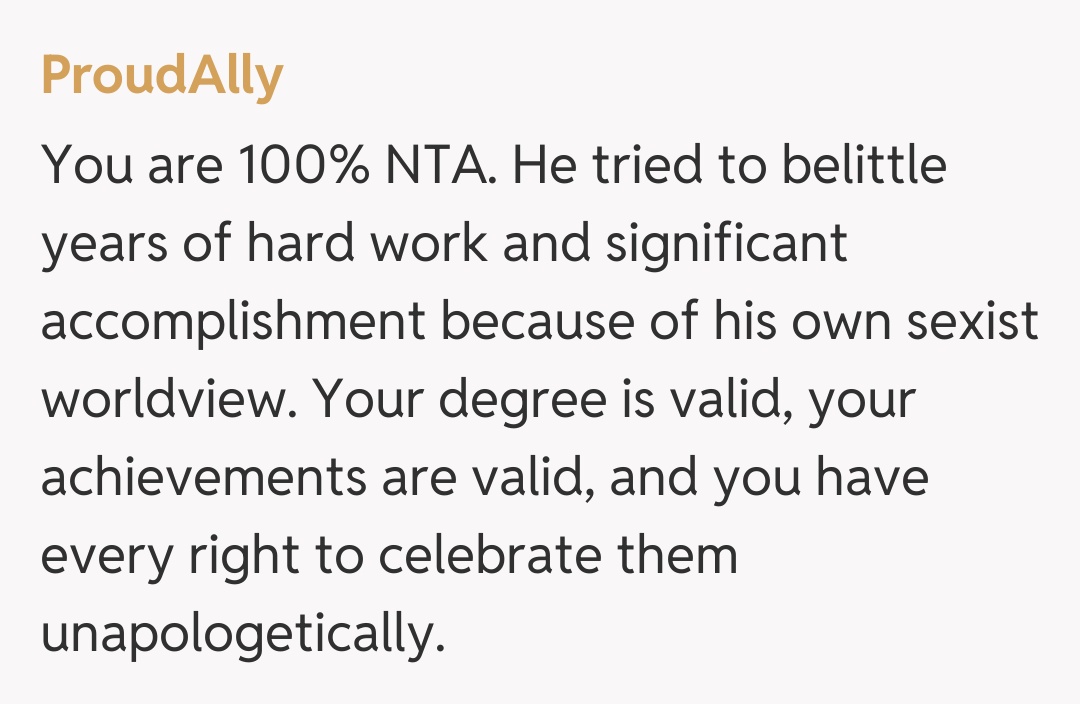 Comentariu de la ProudAlly