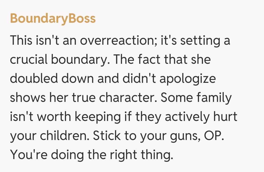 Comentariu de la BoundaryBoss