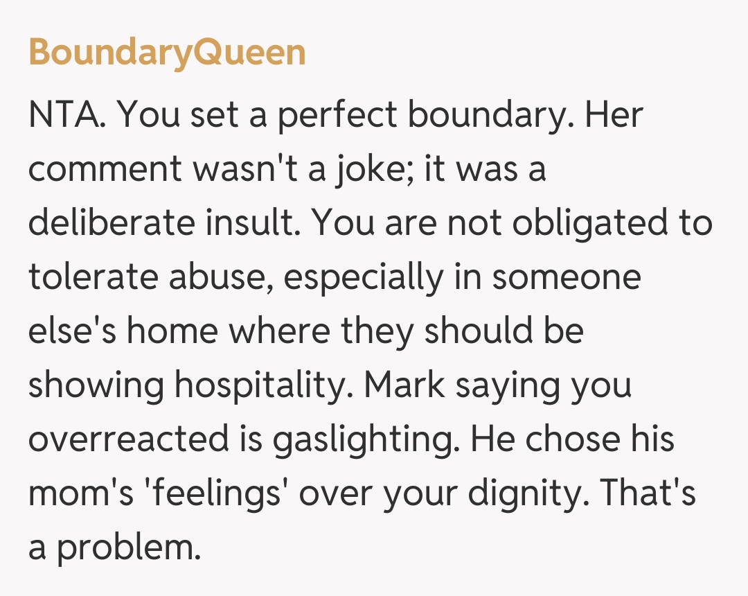 Comentariu de la BoundaryQueen