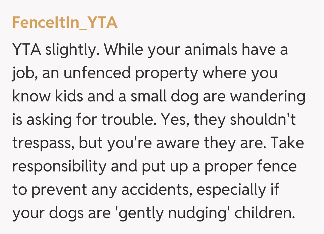 Comentariu de la FenceItIn_YTA