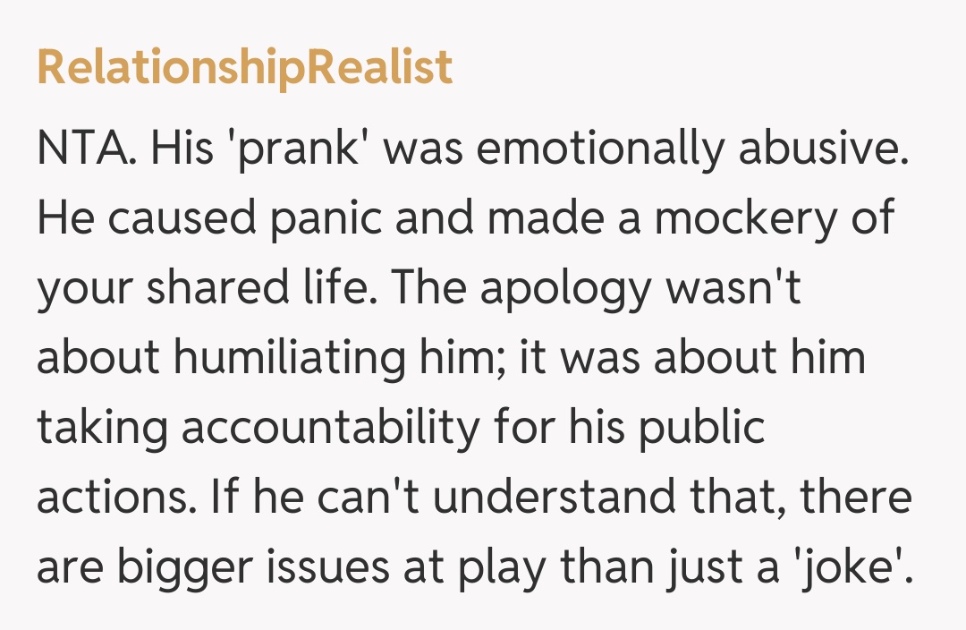 Comentariu de la RelationshipRealist