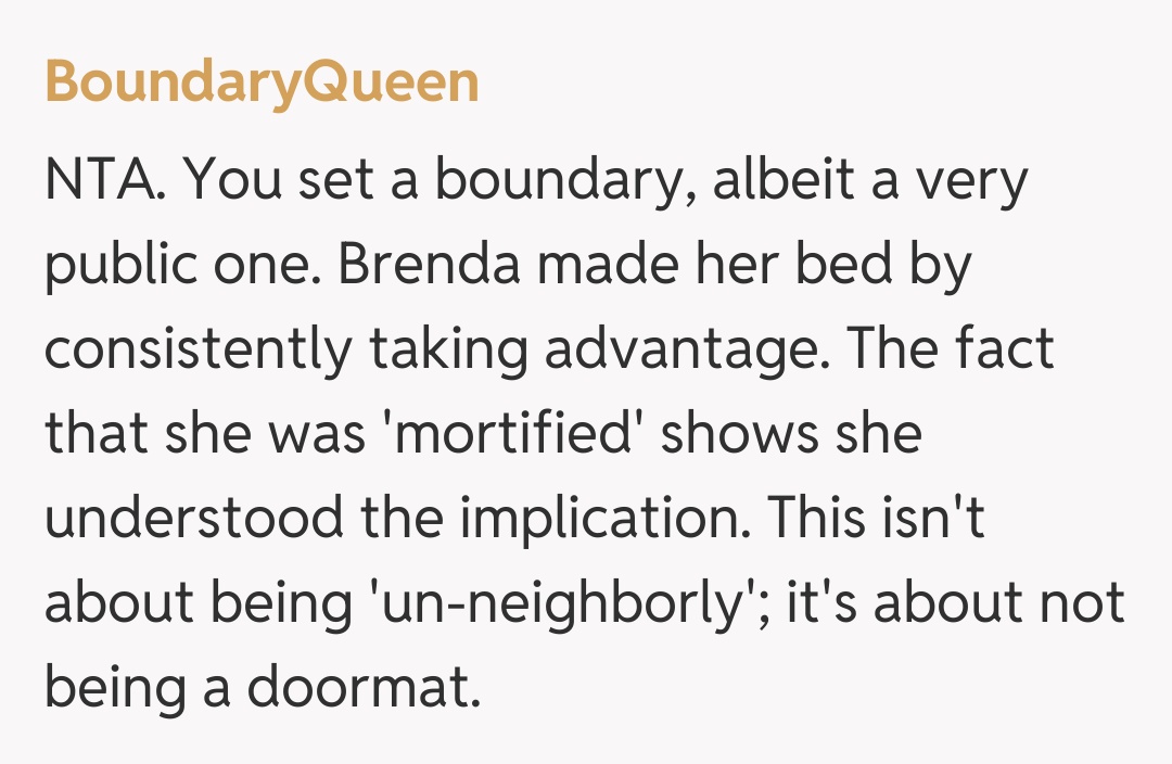Comentariu de la BoundaryQueen