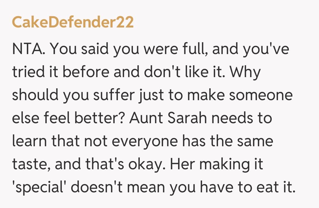 Comentariu de la CakeDefender22