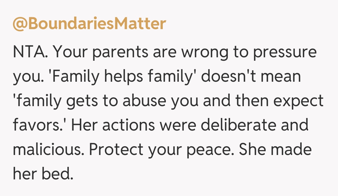 Comentariu de la @BoundariesMatter