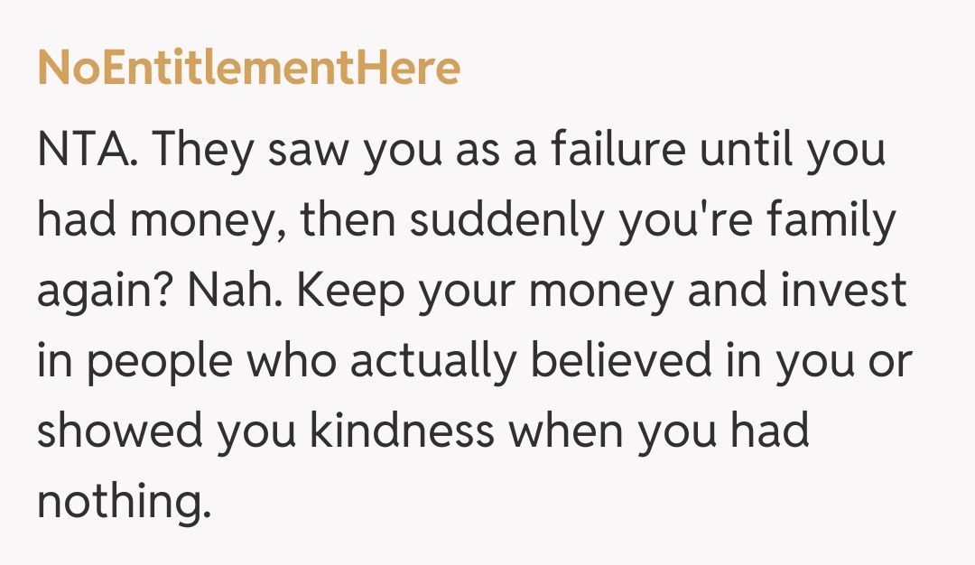 Comentariu de la NoEntitlementHere