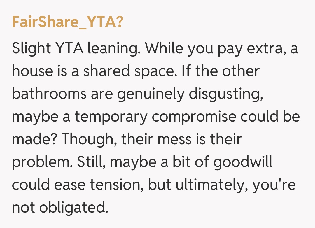 Comentariu de la FairShare_YTA?