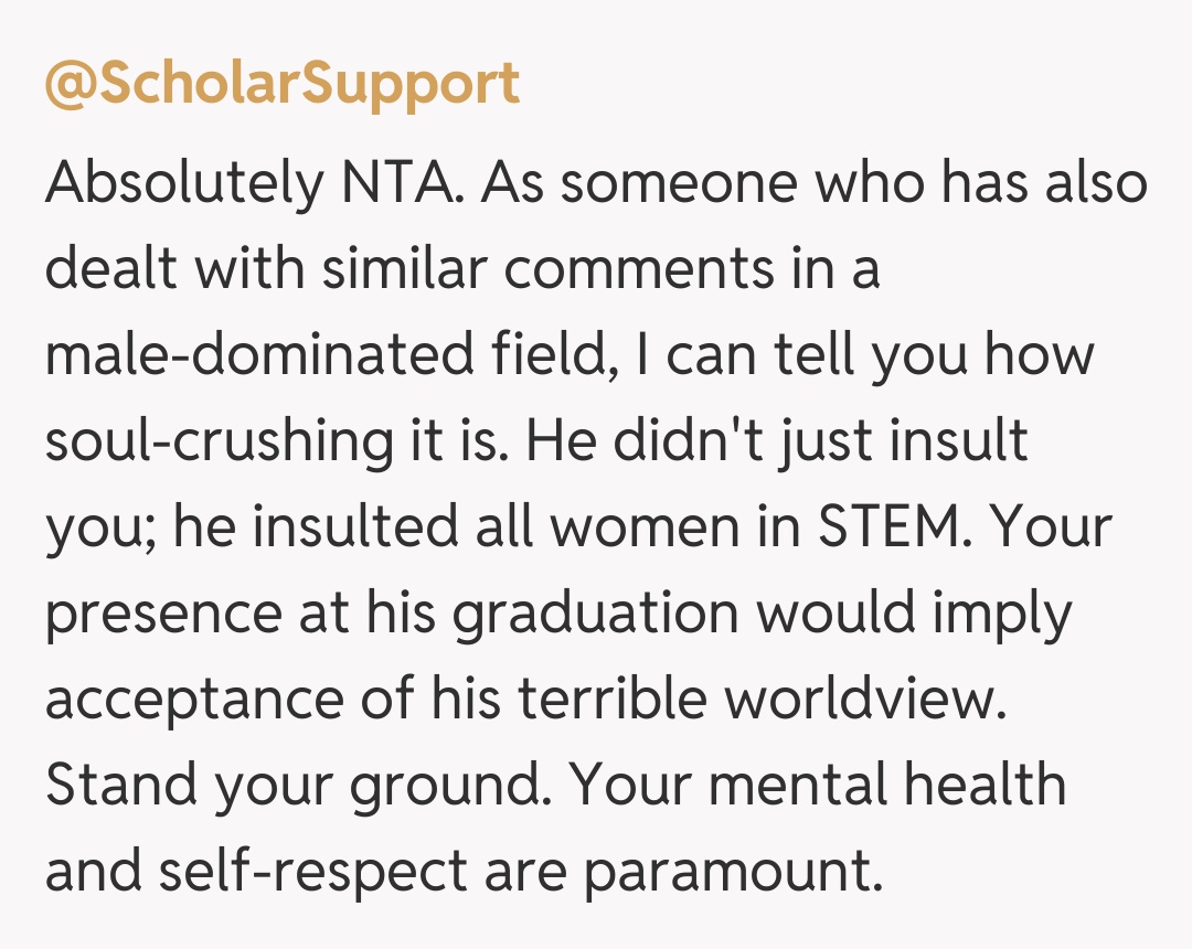 Comentariu de la @ScholarSupport