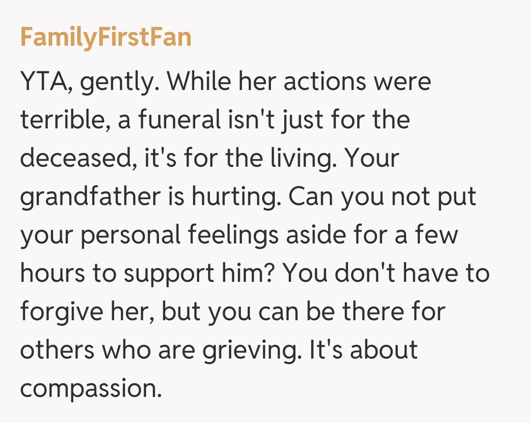 Comentariu de la FamilyFirstFan