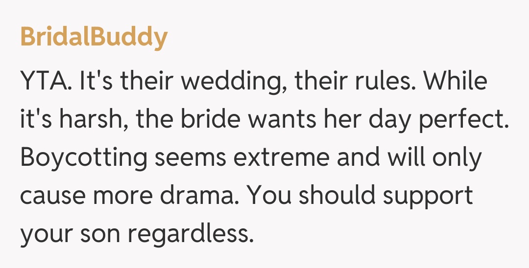 Comentariu de la BridalBuddy