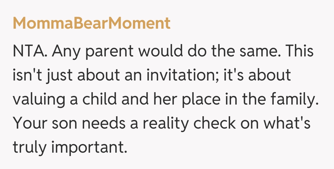 Comentariu de la MommaBearMoment