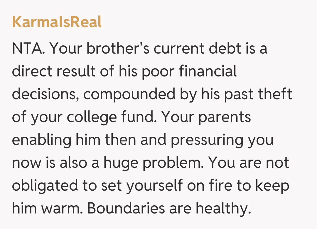 Comentariu de la KarmaIsReal