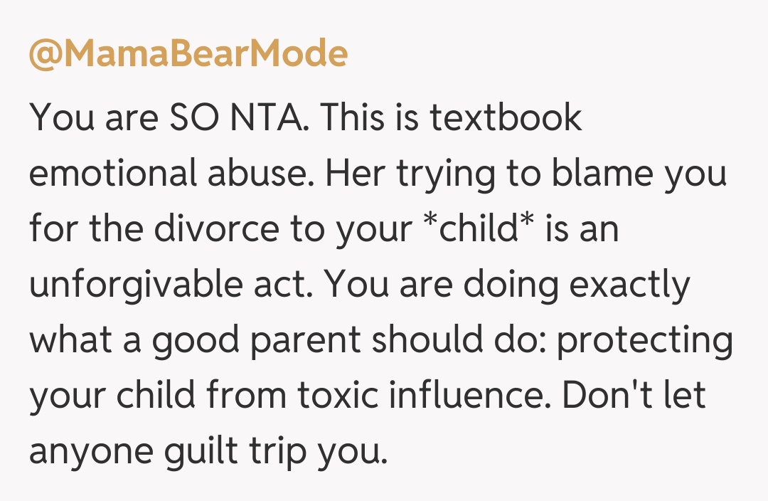 Comentariu de la @MamaBearMode