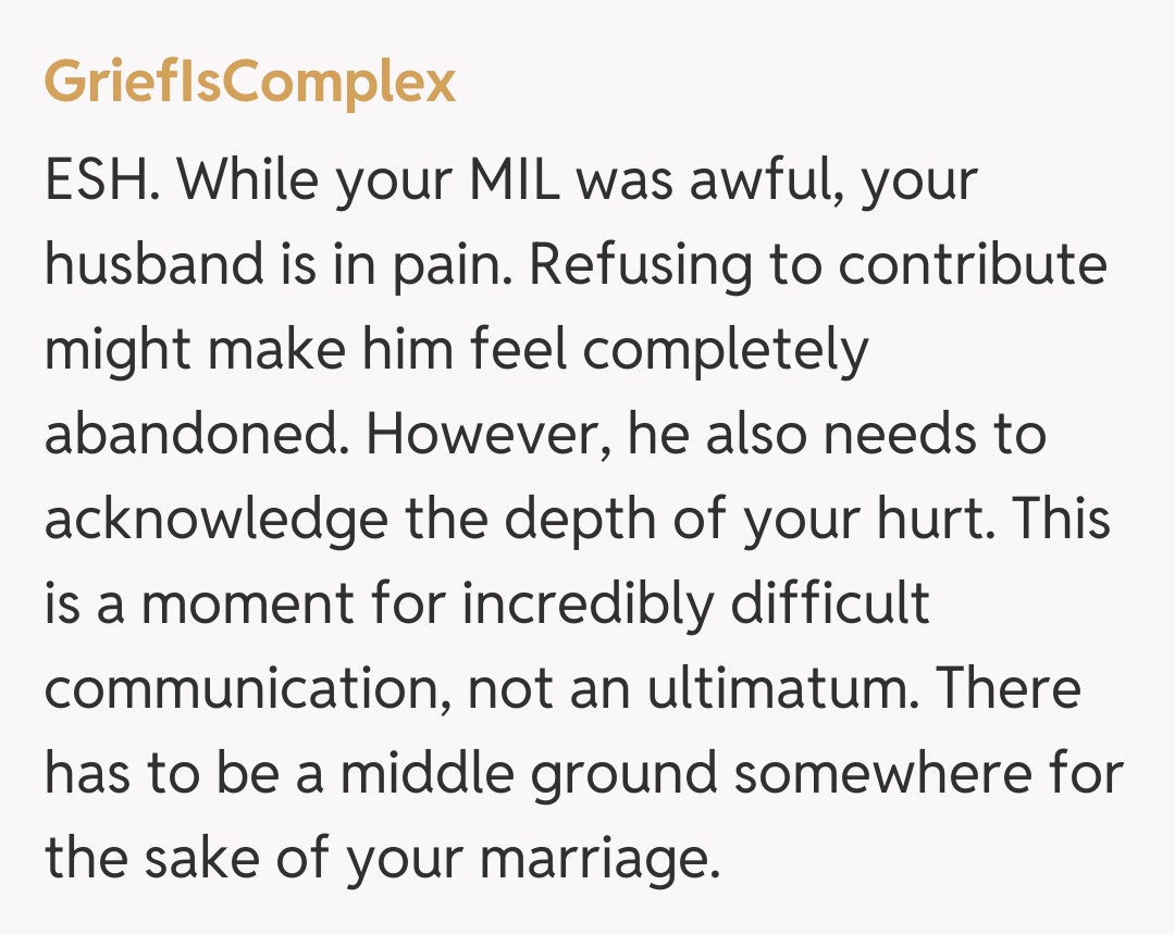 Comentariu de la GriefIsComplex