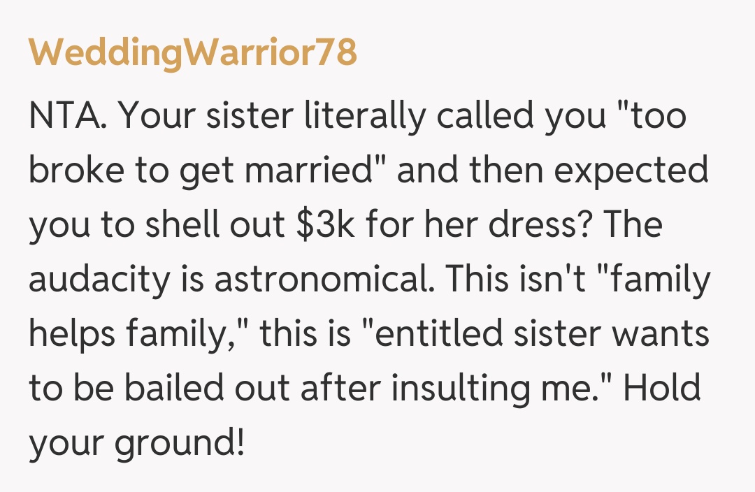 Comentariu de la WeddingWarrior78