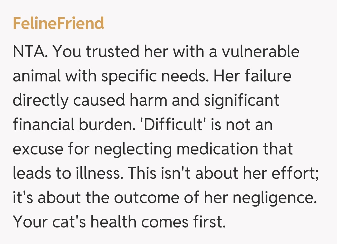 Comentariu de la FelineFriend