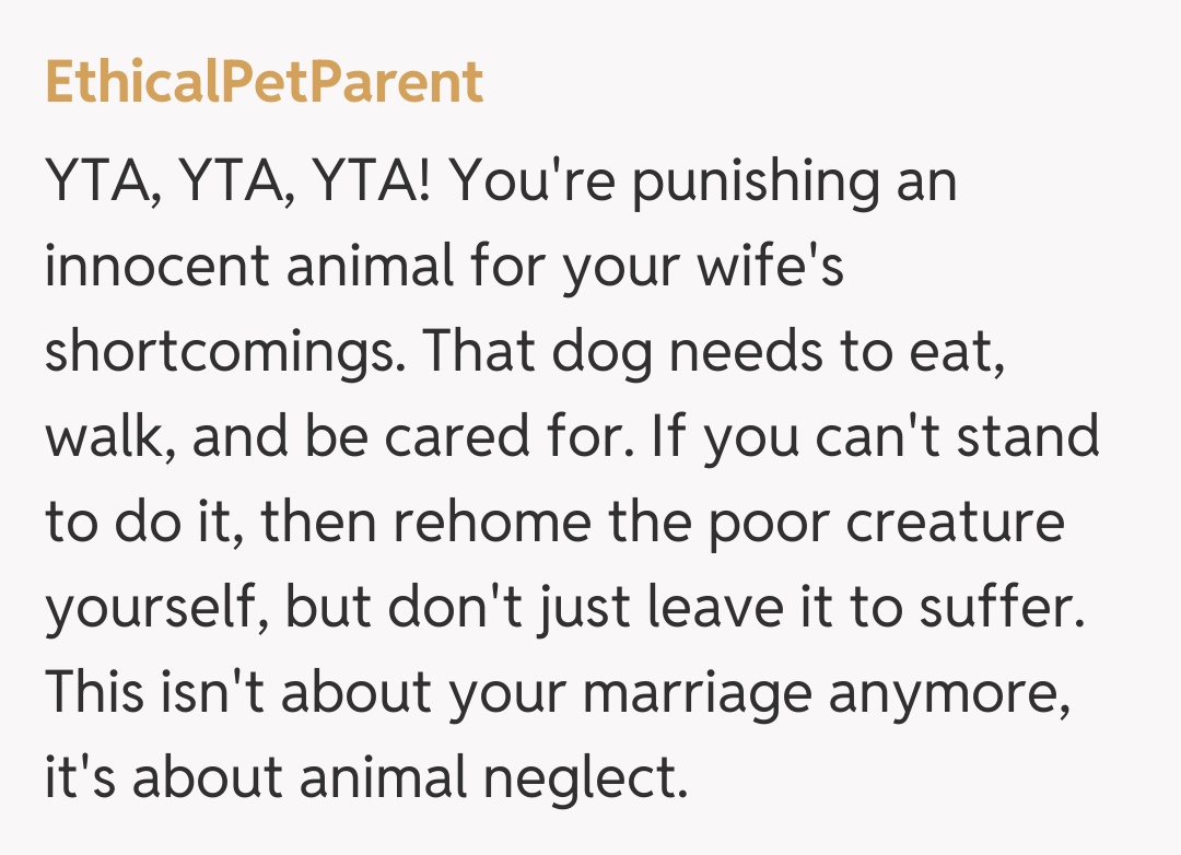 Comentariu de la EthicalPetParent