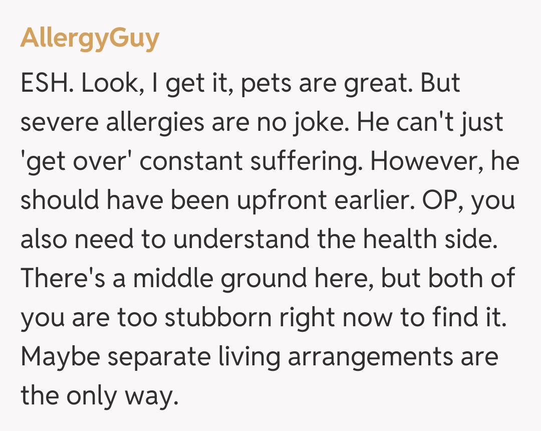 Comentariu de la AllergyGuy