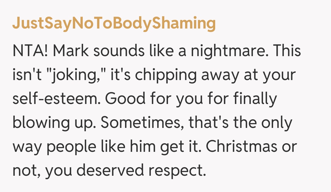 Comentariu de la JustSayNoToBodyShaming