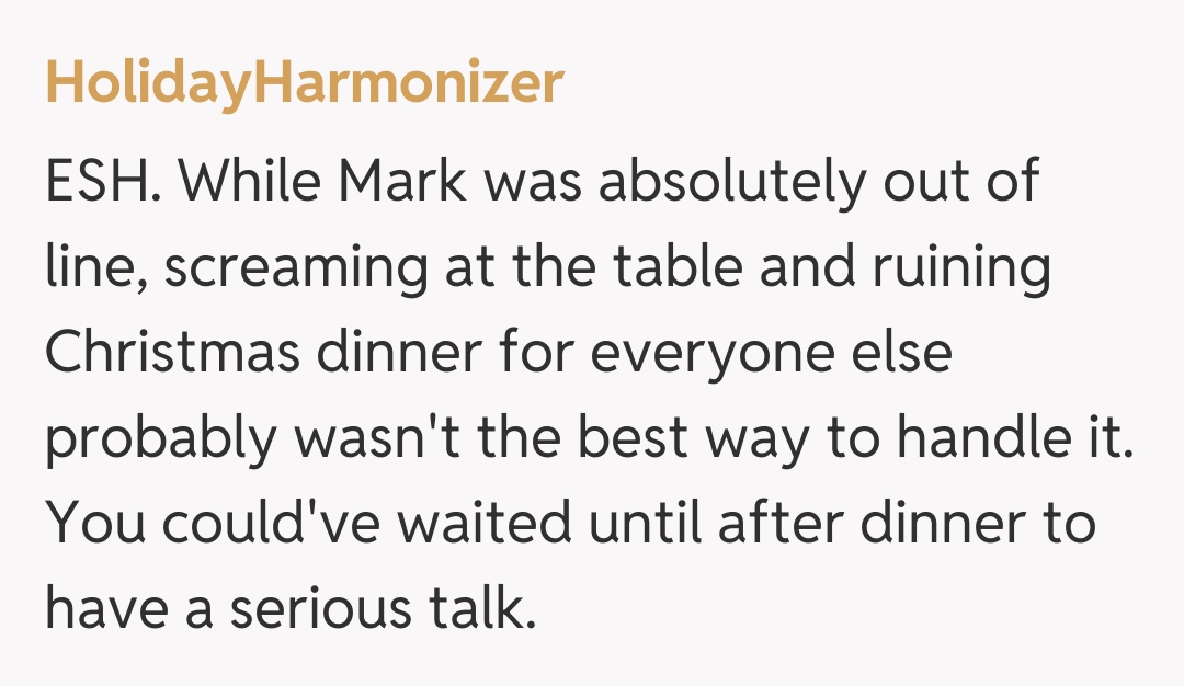 Comentariu de la HolidayHarmonizer