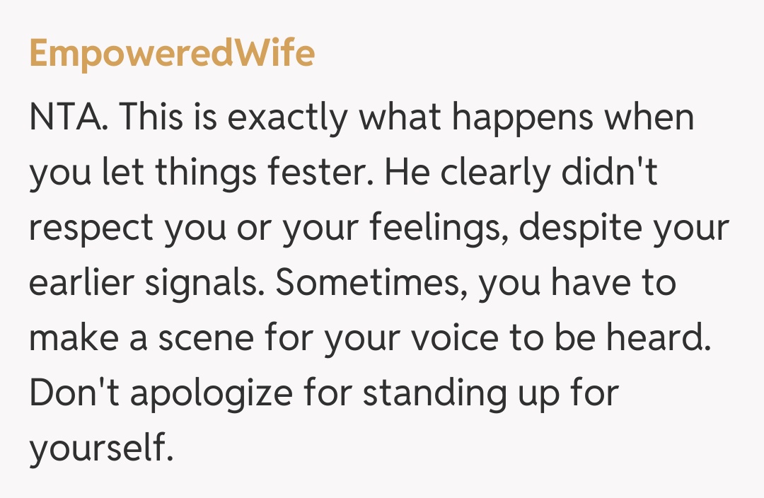 Comentariu de la EmpoweredWife