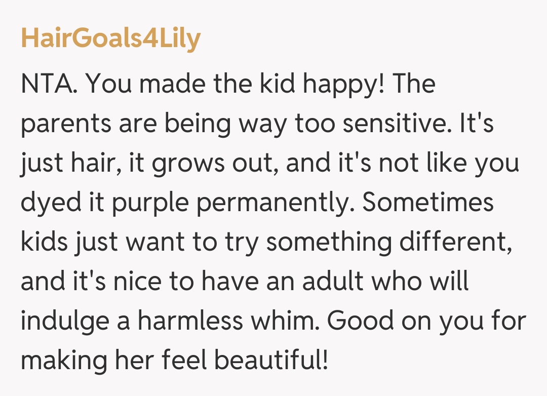 Comentariu de la HairGoals4Lily