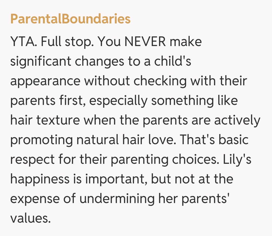 Comentariu de la ParentalBoundaries