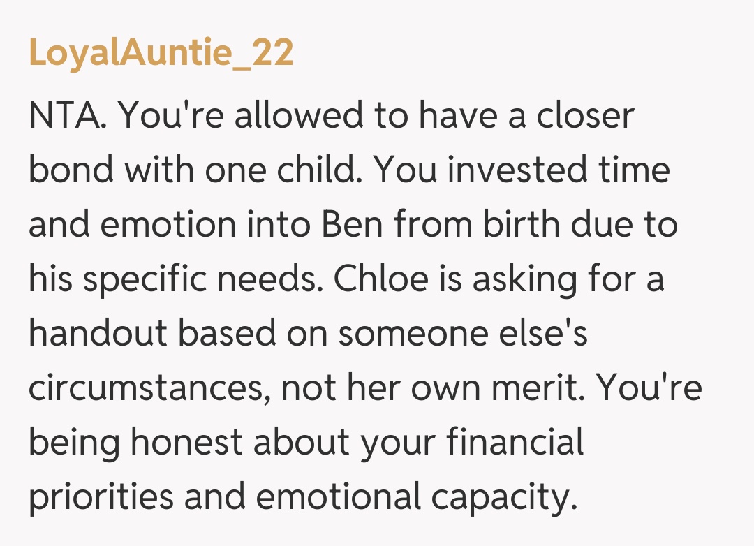 Comentariu de la LoyalAuntie_22